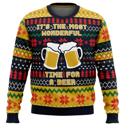 its the most wonderful time parody ugly christmas sweater 1 Its The Most Wonderful Time Parody Ugly Christmas Sweater - Image 1