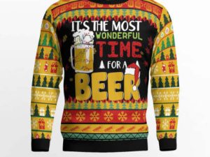 Its The Most Wonderful Time Ugly Christmas Sweater Holiday Gift - Image 1