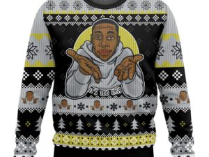 Its Too Easy Khaby Lame Ugly Christmas Sweater - Image 1