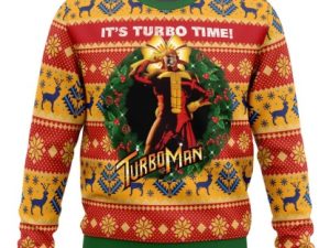 Its Turbo Time Turbo Time Ugly Christmas Sweater - Image 1