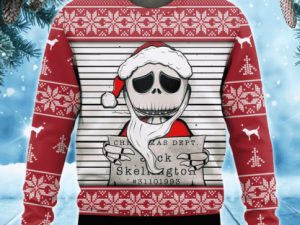 Jack Christmas Dept Skellington Nightmare Before Ugly Christmas Sweater - Image 1