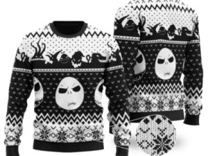 Jack Skellington Night Before Ugly Christmas Sweater Holiday Christmas Gift - Image 1