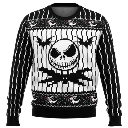 jack skellington the nightmare before ugly christmas sweater 1 Jack Skellington The Nightmare Before Ugly Christmas Sweater - Image 1