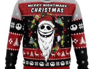 Jack Skellington Ugly Christmas Sweater Holiday Gift Holiday Gift - Image 1