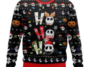 Jack Skellington Ugly Christmas Sweater Unisex - Image 1