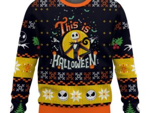 Jack Skellington Ugly Christmas Sweater Xmas Gift - Image 1