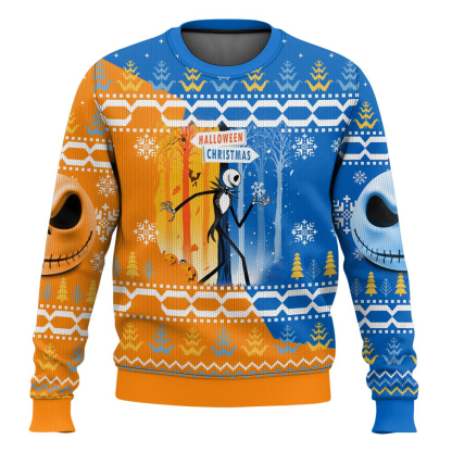 jack skellingtons ugly christmas sweater 1 Jack Skellingtons Ugly Christmas Sweater - Image 1