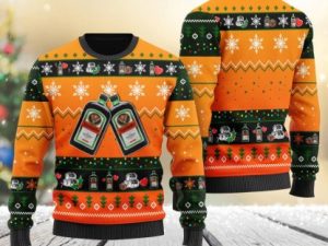 Jagermeister Snowflakes Ugly Christmas Sweater - Image 1