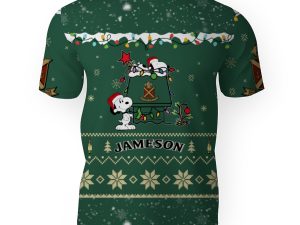 Jameson American Merry Christmas, Snoopy House Cute Fan Gift-3D Unisex T-Shirt - Image 1