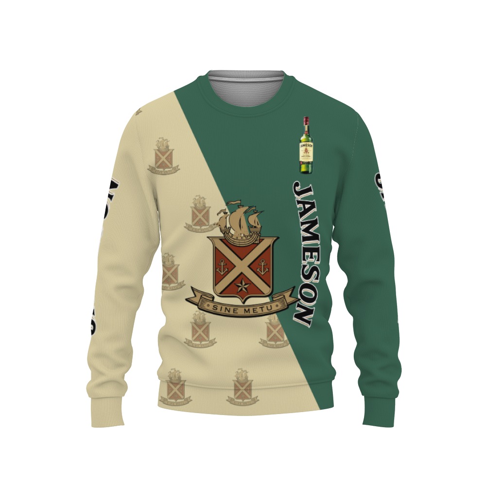 jameson and pattern logo 3d sweatshirt 1 Jameson And Pattern Logo-3D Sweatshirt - Image 1