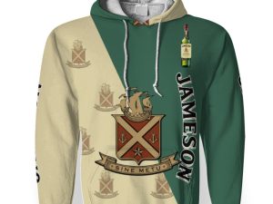 Jameson And Pattern Logo-3D Unisex Hoodie - Image 1
