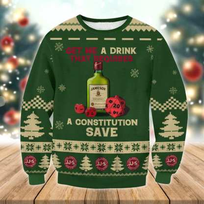 jameson constitution save ugly christmas sweater 1 Jameson Constitution Save Ugly Christmas Sweater - Image 1