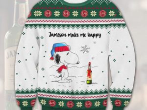 Jameson Cute Doggy Make Happy Ugly Christmas Sweater - Image 1