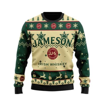 jameson irish whiskey ugly christmas sweater holiday gift 2 Jameson Irish Whiskey Ugly Christmas Sweater Holiday Gift - Image 2