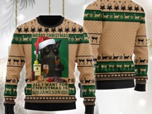 Jameson Is All I Want For Ugly Christmas Sweater - Image 1