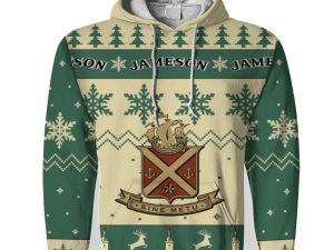 Jameson Merry Christmas Unisex Gift Fan-3D Unisex Hoodie - Image 1
