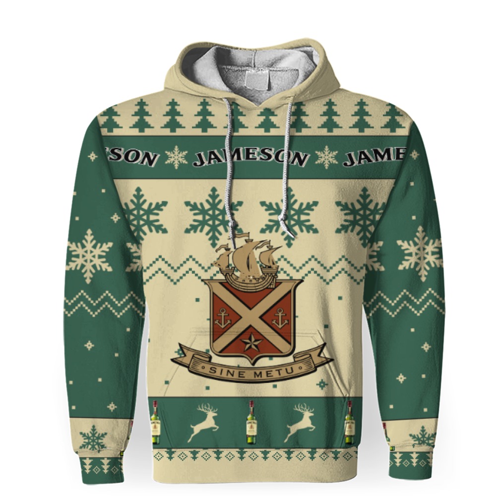 jameson merry christmas unisex gift fan 3d unisex hoodie 1 Jameson Merry Christmas Unisex Gift Fan-3D Unisex Hoodie - Image 1