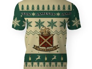 Jameson Merry Christmas Unisex Gift Fan-3D Unisex T-Shirt - Image 1