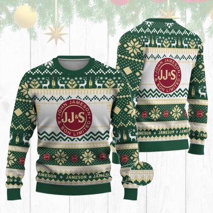 jameson ugly christmas sweater present 1 Jameson Ugly Christmas Sweater Present - Image 1