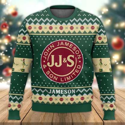 jameson ugly christmas sweater xmas gift 1 Jameson Ugly Christmas Sweater Xmas Gift - Image 1