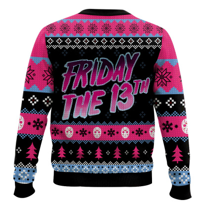 jason voorhees friday the 13th ugly christmas sweater 2 Jason Voorhees Friday The 13Th Ugly Christmas Sweater - Image 2