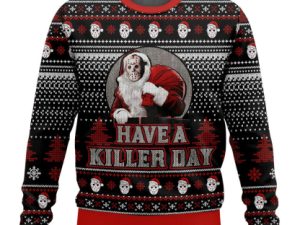 Jason Voorhees Have A Killer Day Friday The 13Th Ugly Christmas Sweater - Image 1