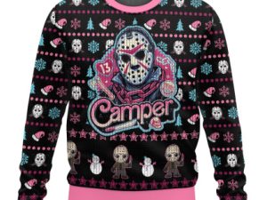 Jason Voorhees Ugly Christmas Sweater Holiday Gift - Image 1