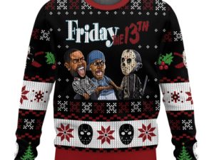 Jason Voorhees Ugly Christmas Sweater Xmas Gift - Image 1