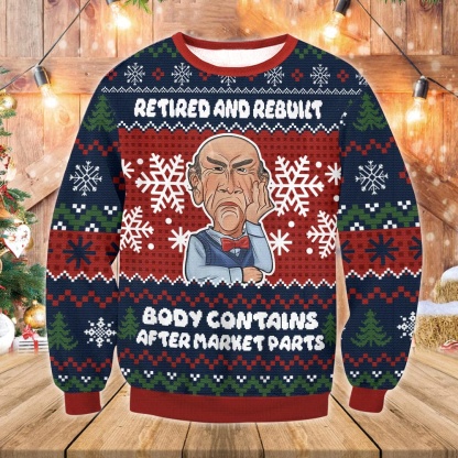 jeff dunham retired and rebuilt ugly christmas sweater 1 Jeff Dunham Retired And Rebuilt Ugly Christmas Sweater - Image 1