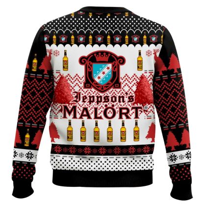 jeppsons malort ugly christmas sweater 2 Jeppsons Malort Ugly Christmas Sweater - Image 2