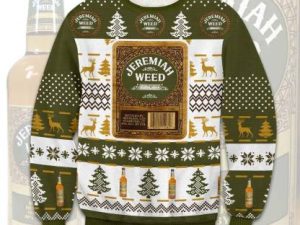 Jeremiah Weed Bourbon Ugly Christmas Sweater - Image 1
