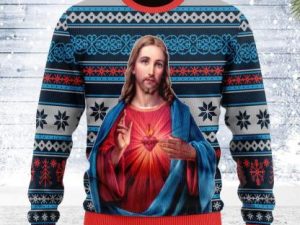 Jesus Christ Ugly Christmas Sweater - Image 1