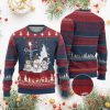 Jesus Christian Ugly Christmas Sweater Faith Hope Love Snowman Dandelion Xmas - Image 1
