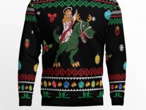 Jesus Ugly Christmas Sweater - Image 1