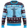 Jesus Wants A Hug Hellsing Ugly Christmas Sweater - Image 1