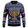 Jewish Hanukkah Ugly Christmas Sweater - Image 1