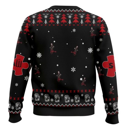 jigsaw horror ugly christmas sweater 2 Jigsaw Horror Ugly Christmas Sweater - Image 2
