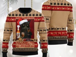 Jim Beam Is All I Want For Ugly Christmas Sweater - Image 1