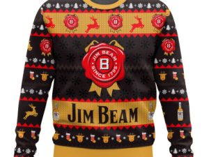Jim Beam Ugly Christmas Sweater Holiday Gift - Image 1