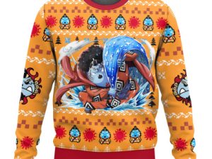 Jinbe One Piece Ugly Christmas Sweater - Image 1