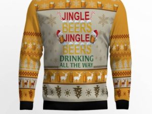 Jingle Beer Ugly Christmas Sweater Holiday Gift - Image 1