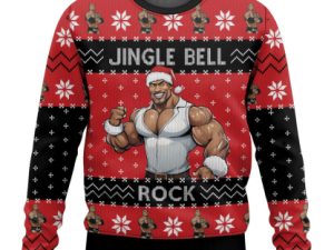 Jingle Bell Rock The Rock Ugly Christmas Sweater - Image 1