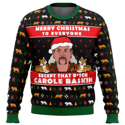 joe exotic tiger king ugly christmas sweater 1 Joe Exotic Tiger King Ugly Christmas Sweater - Image 1