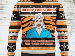 Joe Exotic Tiger King You Know Who Didnt Wish You Chirsmas Ugly Christmas Sweater - Image 1