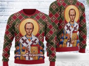 John The Apostle Ugly Christmas Sweater - Image 1
