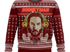 John Wick The Boogeyman Merry Ugly Christmas Sweater - Image 1