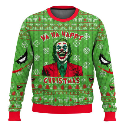 joker ugly christmas sweater 1 Joker Ugly Christmas Sweater - Image 1