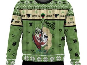 Joker X Harley Quinn Ugly Christmas Sweater - Image 1