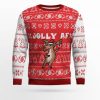 Jolly Af Ugly Christmas Sweater Holiday Gift - Image 1