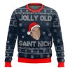 Jolly Old Saint Nick Nicolas Cage Ugly Christmas Sweater - Image 1